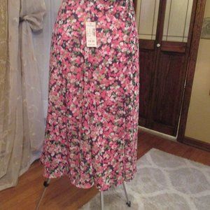 Pink Floral Skirt/Dress Barn/18W/NWT